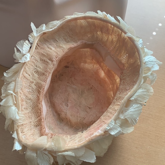 vintage hat/with flowers - Picture 8 of 14